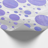Paarse Sun Polka Dot Cadeaupapier (Hoek)