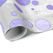 Paarse Sun Polka Dot Cadeaupapier (Rol Hoek)