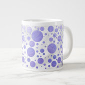 Paarse Sun Polka Dot Grote Koffiekop (Voorkant rechts)