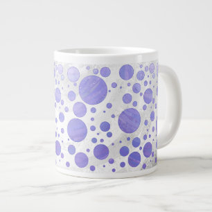Paarse Sun Polka Dot Grote Koffiekop