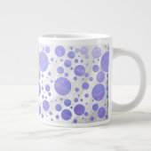 Paarse Sun Polka Dot Grote Koffiekop (Rechts)