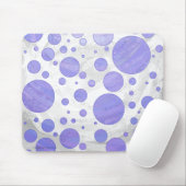 Paarse Sun Polka Dot Muismat (Met muis)