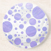 Paarse Sun Polka Dot Zandsteen Onderzetter (Voorkant)