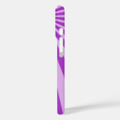 Paarse Sunburst "Voeg Jouw naam toe" Case-Mate iPhone Case (Achterkant / Links)