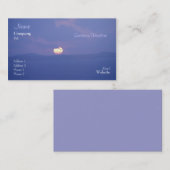 Paarse Sunset Business/Profielkaart Visitekaartje (Voorkant / Achterkant)