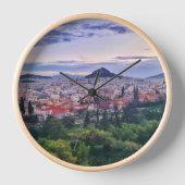 Paarse Sunset Hill Uitzicht Athens, Griekenland (Voorkant)