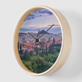 Paarse Sunset Hill Uitzicht Athens, Griekenland (Hoek)