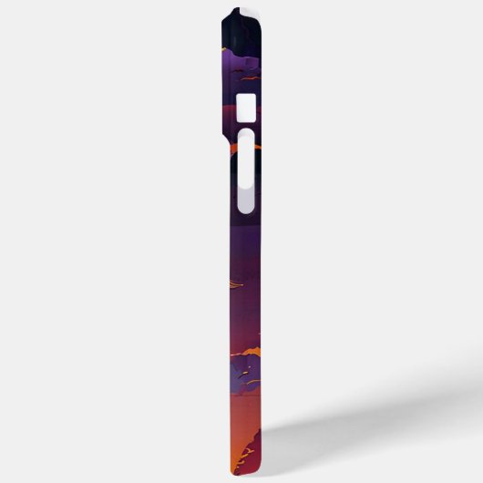 Paarse Sunset Horizon telefoonhoesjes Case-Mate iPhone Case (Achterkant / Links)