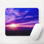 Paarse Sunset Mousepad Muismat (Met muis)