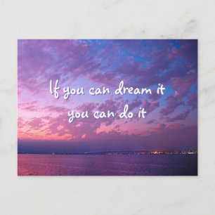 Paarse Sunset Ocean Photo Dream It Do It Modern Briefkaart