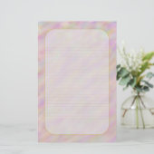 "Paarse Sunset Sky" - "Fine Lined Stationery" Briefpapier (Staand voorkant)