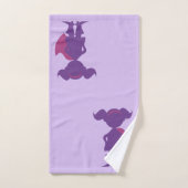 Paarse superheld Silhouette , speciaal Kinder gepe Bad Handdoek (Handdoek)