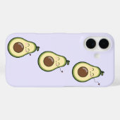 Paarse Sweet Avocado Kiss Case-Mate iPhone Case (Achterkant (horizontaal))