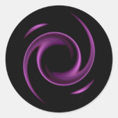 Paarse Swirl Design Stickers (Voorkant)