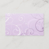 Paarse Swirls Trouwplaats instellen Kaarten Plaatskaartje (Achterkant)