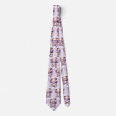 Paarse Syringa Teddybeer Herenstrikdas Stropdas (Voorkant)