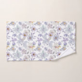 Paarse Syringa Zachte Groene Bloem Iris Bloemen Bad Handdoek (Handdoek)