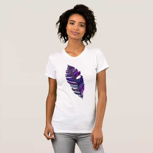 Paarse T-shirt met doder (Voorkant volledig)