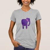 Paarse T-shirt met Elephant (Voorkant)