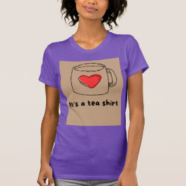 Paarse T-shirt met halve mouwen