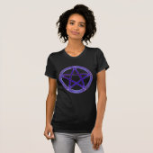 Paarse T-shirt voor het vrouwelijk Pentacle (Voorkant volledig)