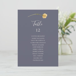Paarse tabel aantal voorjaarsbloem