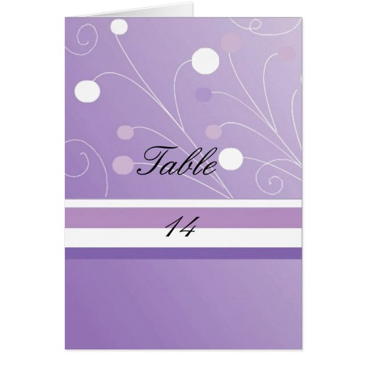 Paarse Tafel Stoelkaart (Voorkant)