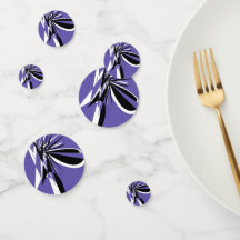 Paarse Tafelconfetti met Grafisch Design