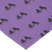 Paarse Tafelkleed met Paarden - Kies Kleur (Gekanteld)