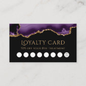 paarse tak van loyaliteit visitekaartje (Voorkant)