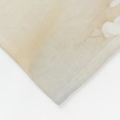 Paarse Tan Fleur de Lis Waterverf Fleece Deken (Hoek)