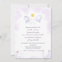 Paarse Tand Fairy Letter