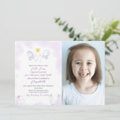 Paarse tand fee brief met foto kaart (Staand voorkant)