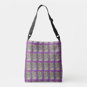 paarse tantrikas danst crossbody tas (Achterkant)