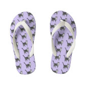 Paarse tapijtschelp Teenslippers (Voetbed)