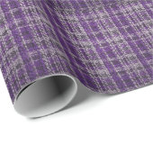 Paarse tartan stof: gestructureerde achtergrond. cadeaupapier (Rol Hoek)