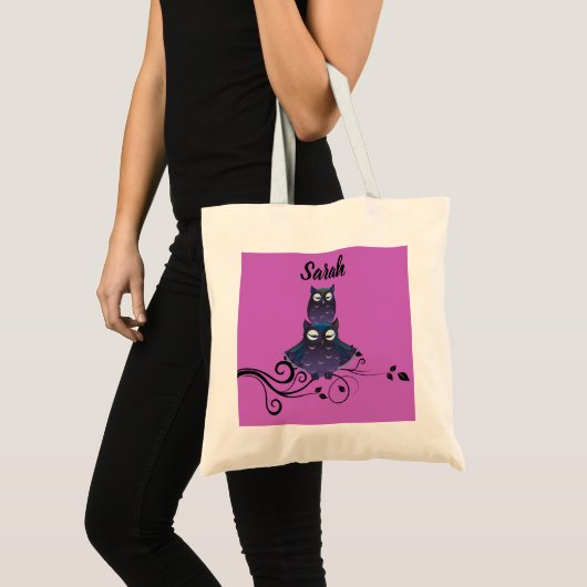 Paarse Tassen met Uilenthema (Voorkant (product))