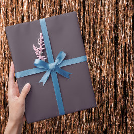 Paarse Taupe Solid Color Cadeaupapier