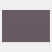 Paarse Taupe Solid Color Inpakpapier Vel (Voorkant)