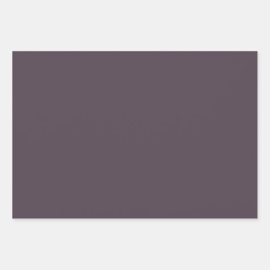 Paarse Taupe Solid Color Inpakpapier Vel (Voorkant)