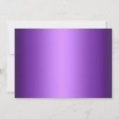 Paarse Tea Party Kinderen - uitnodiging (Achterkant)