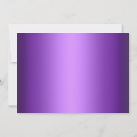 Paarse Tea Party Kinderen - uitnodiging (Achterkant)