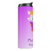 Paarse Teacher's Gift Fox Thermosbeker (Gedraaid links)