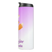 Paarse Teacher's Gift Fox Thermosbeker (Geroteerd rechts)