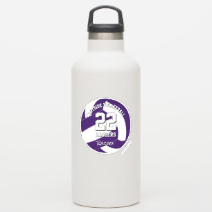 paarse team kleuren volleybalspeler sticker