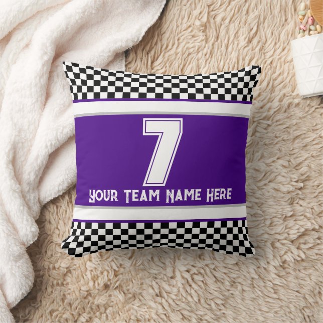 Paarse Team Styled Kussen (Deken)