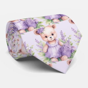 Paarse Teddybeer Heren Das
