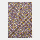 Paarse Tegel Theedoek (Verticaal)