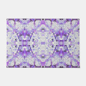 Paarse tegels - mozaïekstijl, griekstijl deurmat (Voorkant)