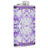 Paarse tegels - mozaïekstijl, griekstijl heupfles (Rechts)